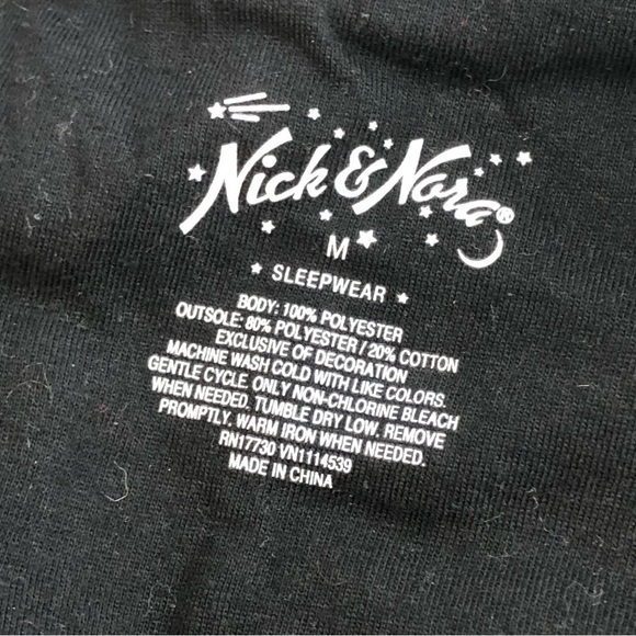 Nick & Nora footed pajamas leopard print long sleeve character feet pockets M - Picture 5 of 6